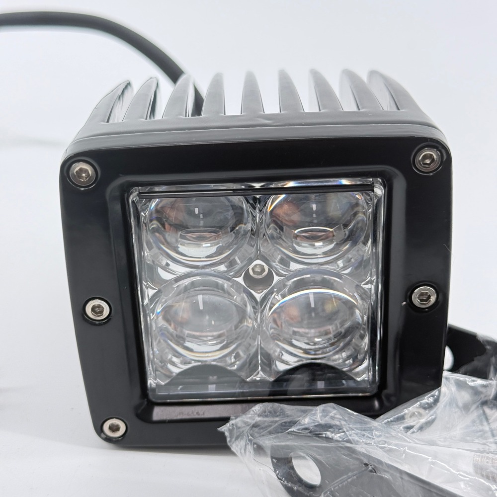 DM LED Pod Light Automotive OS 4-Lens Aluminum Black Solid DM-0312H